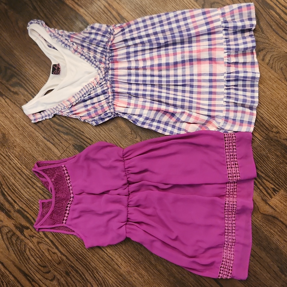 Lot 2 Purple Big Girls Size 10/XL dresses